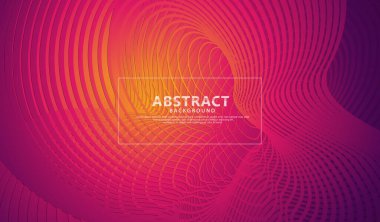 Abstract flow lines background with elegant and futuristic gradation color for element design and other users. Vector Illustration