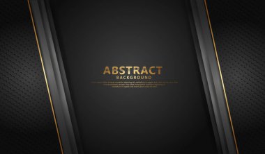 Yarım ton dilimlenmiş şekillerin vektör geometrik çizimine sahip soyut arkaplan. Grafik tasarım elementi. lüks ve zarif dekorasyon.