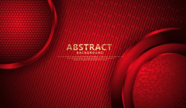 Yayın etkinlikleri ve diğer kullanıcılar için dokulu arkaplanı olan zarif ve fütüristik soyut süsleme çemberi şekli. vektör illüstrasyonu