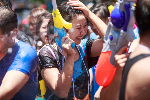 Songkran Fesztivál — Stock Fotó