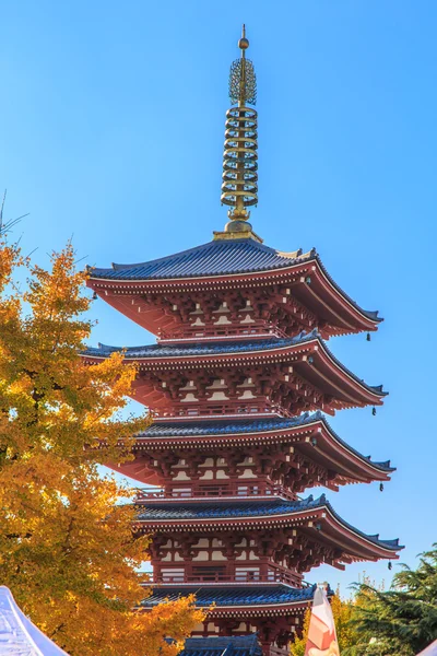 Pagoda al Santuario Buddista Senso-ji — Foto Stock