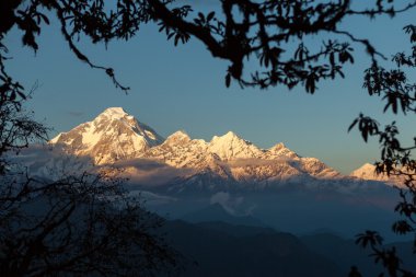 dhaulagiri gün batımında, nepal