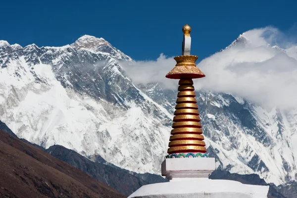 Stupa ved Tengboche - Stock-foto