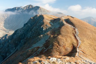 Batı tatras cephedeki sonbahar