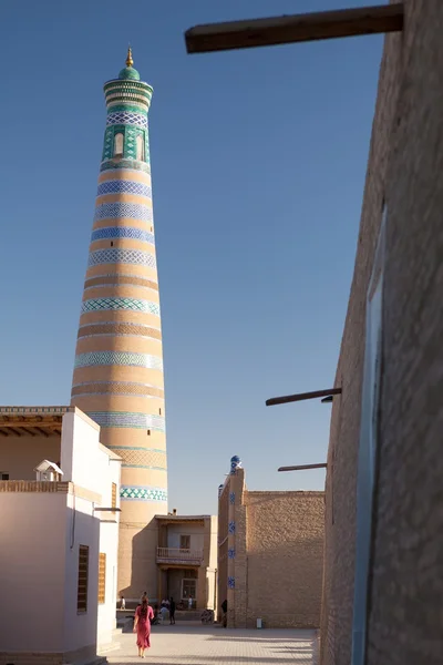 Islom Hoja Minaret in Khiva — Stock Photo, Image