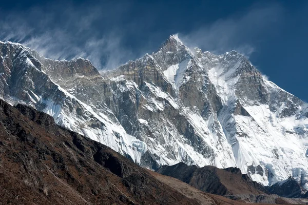 Lhotse görünümünden pheriche — Stok fotoğraf