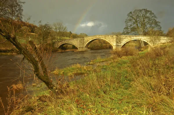 Luz del sol en el puente de Bardon , — Foto de Stock