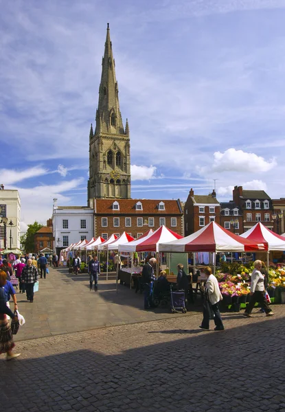 Newark üzerinde trent market, nottinghamshire, İngiltere.