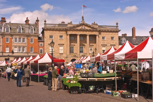 Newark marknaden, newark på trent, nottinghamshire, Storbritannien. — Stockfoto