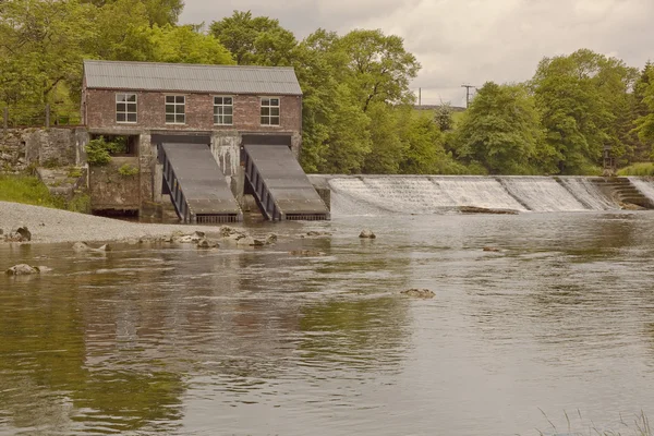 The hydro electric plant at Linton Falls on the river Wharfe