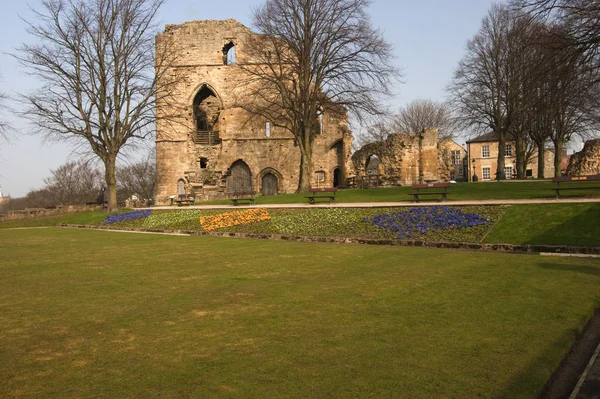 Knaresborough kasteel, knaresbororgh, nidderdale, north yorkshire — Stockfoto