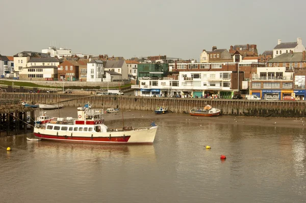 Kırmızı ve beyaz zevk tekne, bridlington.