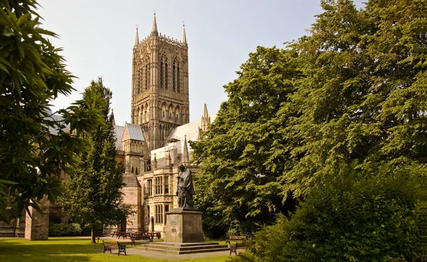 Lord alfred tennison, kathedraal van lincoln. — Stockfoto