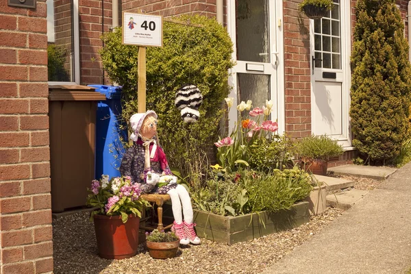 Épouvantails, petite Miss Muffet . Photos De Stock Libres De Droits