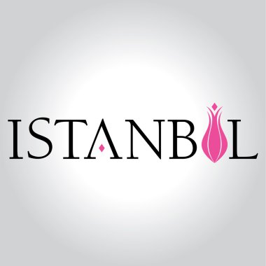 İstanbul logo, simge ve simge vektör çizim