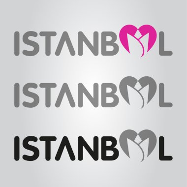 İstanbul logo, simge ve simge vektör çizim