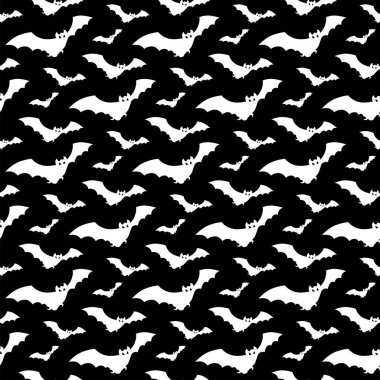 Kusursuz yarasa deseni ve arkaplan vektör çizimi