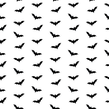 Kusursuz yarasa deseni ve arkaplan vektör çizimi