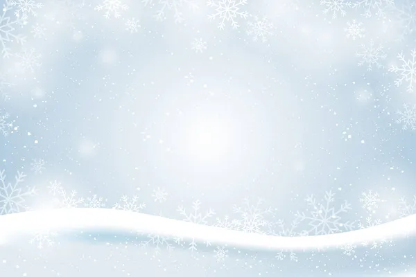추상적 크리스마스와 눈덮인 일러스트 — 스톡 벡터