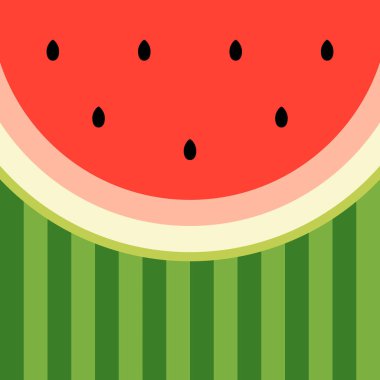 karpuz arkaplan vektörü illüstrasyonu
