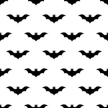 Kusursuz yarasa deseni ve arkaplan vektör çizimi