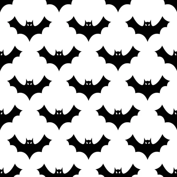 Modello Pipistrello Senza Soluzione Continuità Sfondo Vettoriale Illustrazione — Vettoriale Stock