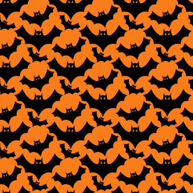 Kusursuz yarasa deseni ve arkaplan vektör çizimi