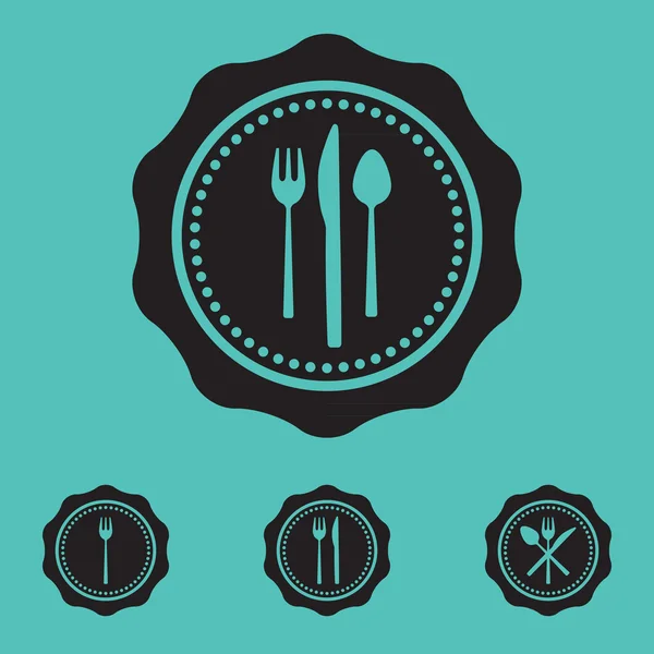 레스토랑 설정 teamplate — стоковий вектор