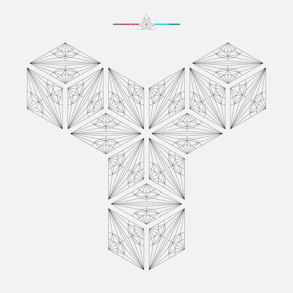幾何学的な背景 — ストックベクタ