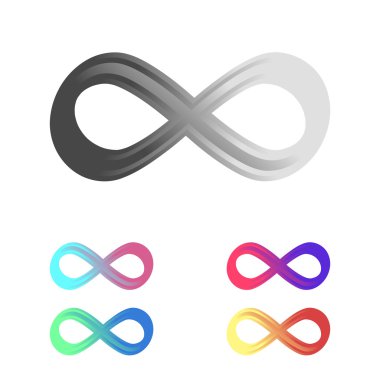 Sonsuzluk işareti, vektör illüstrasyonu