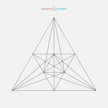 Geometrik şekil, izole vektör üçgen