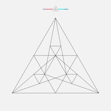 Geometrik şekil, izole vektör üçgen