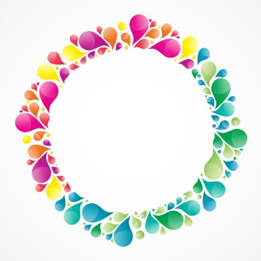 renkli arka plan ile metninizi damla öğe için yer