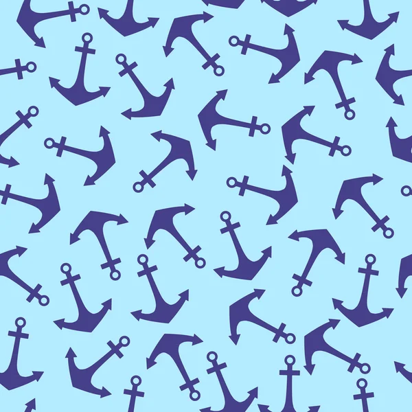 Anchor, seamless pattern, vector illustration — Stock Vector
