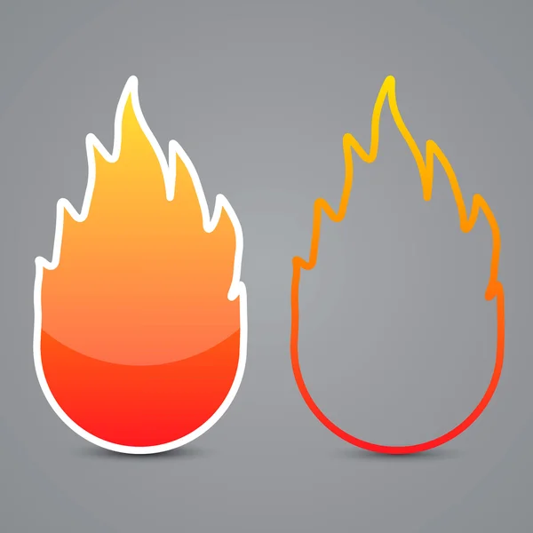 Boutons d'incendie, illustration vectorielle — Image vectorielle