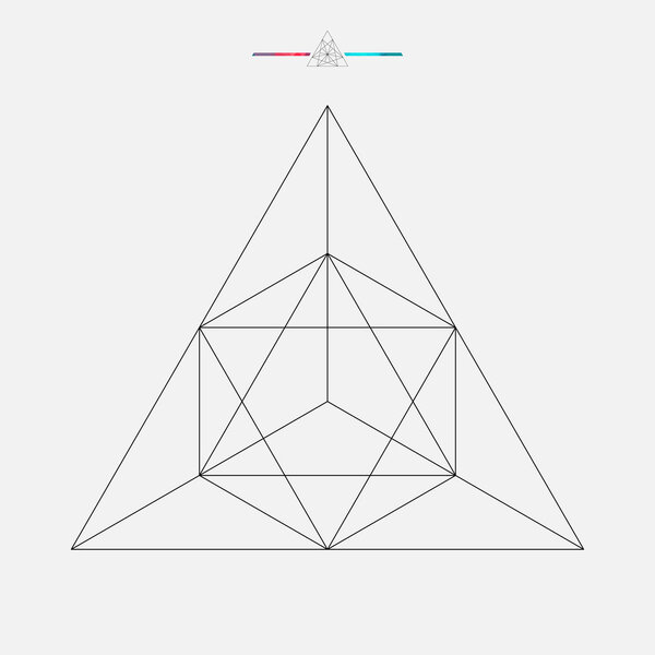 Геометрическая форма, изолированный векторный треугольник
