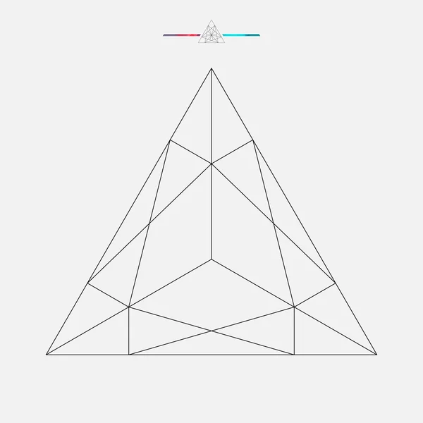 Forma geométrica, triángulo vectorial aislado — Archivo Imágenes Vectoriales