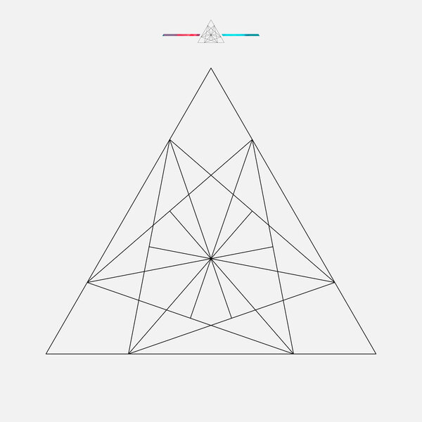 Геометрическая форма, изолированный векторный треугольник

