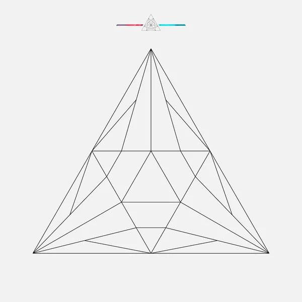 Geometrische Form, Vektordreieck isoliert — Stockvektor