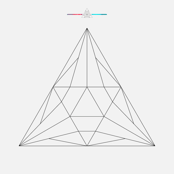 Геометрическая форма, изолированный векторный треугольник
