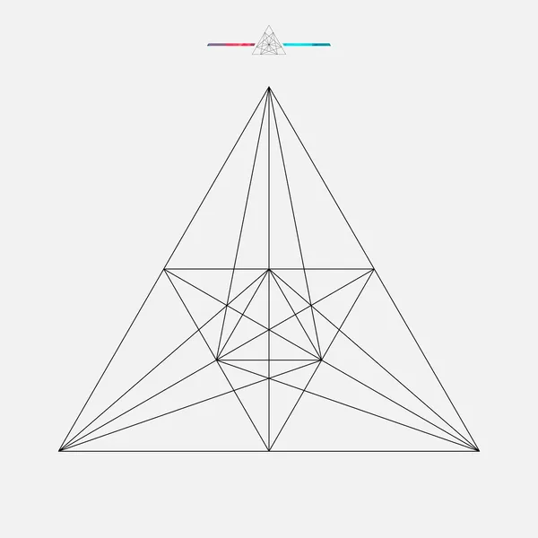 Geometrik şekil, izole vektör üçgen