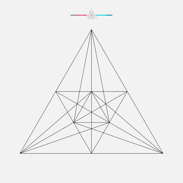 Геометрическая форма, изолированный векторный треугольник
