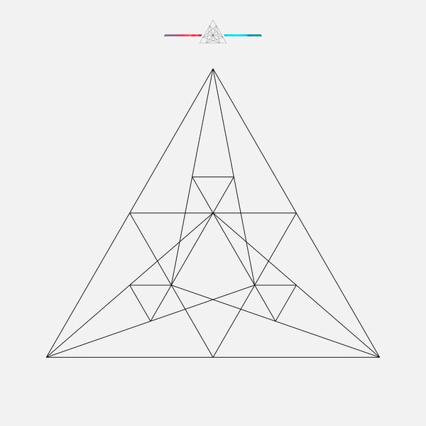 Геометрическая форма, изолированный векторный треугольник
