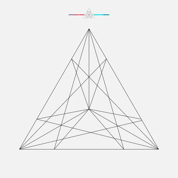 Forma geométrica, triângulo vetorial isolado —  Vetores de Stock