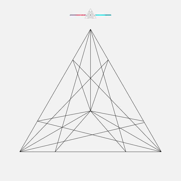 Геометрическая форма, изолированный векторный треугольник
