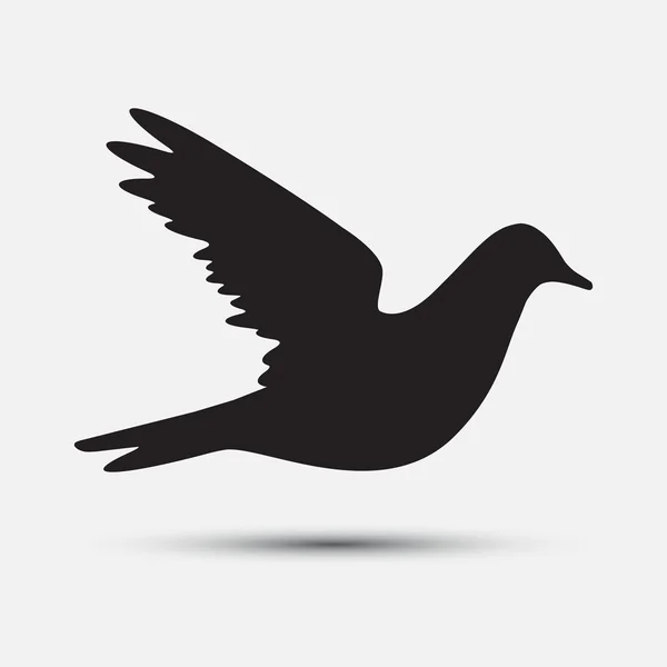 Птах силует — стоковий вектор