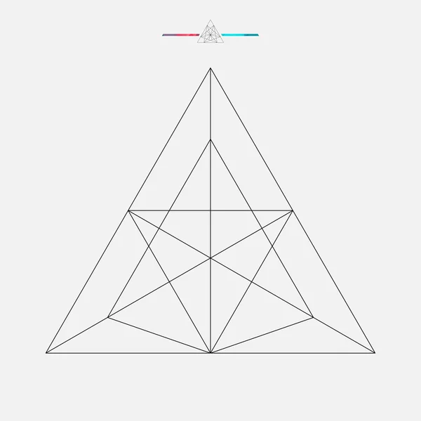 ベクトルの三角形に分離した幾何学的形状は、line 要素は、ベクター グラフィック ベクターグラフィックス