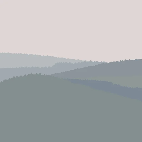 Grijs landschap — Stockvector