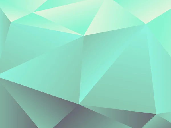 Geometrischer Hintergrund, Dreieck-Design, mintgrüne Farbe, Vektorillustration — Stockvektor