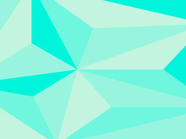 Fondo geométrico, diseño de triángulo, color verde menta, ilustración vectorial — Vector de stock